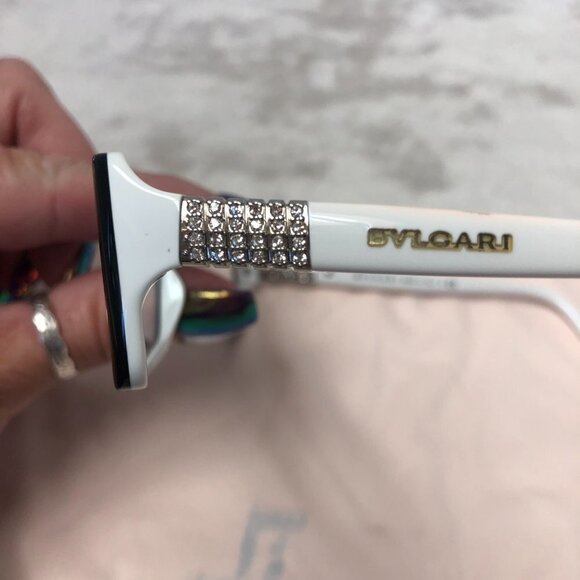 Bvlgari Eyeglasses BV 4039B 5005 Black On White 52-15-135 FRAMES ONLY - Picture 6 of 14